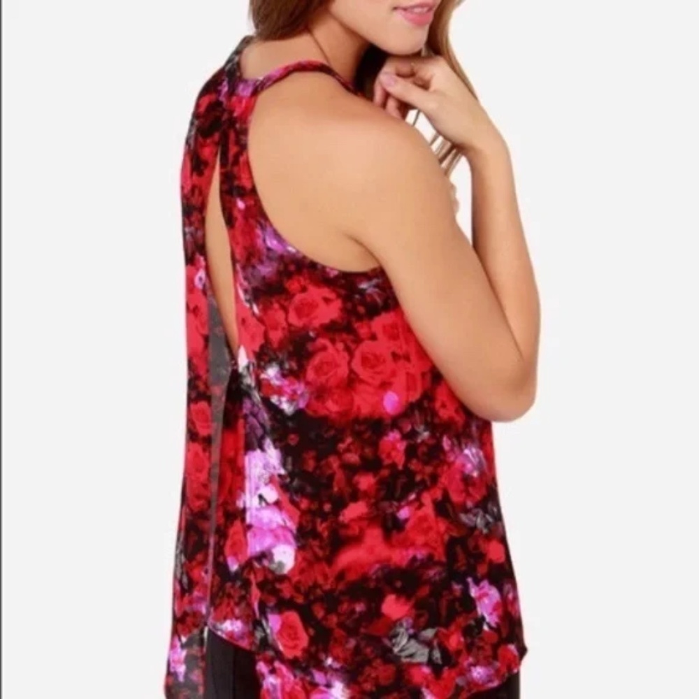 BB Dakota Anita Rose Floral Halter Top - Picture 7 of 8